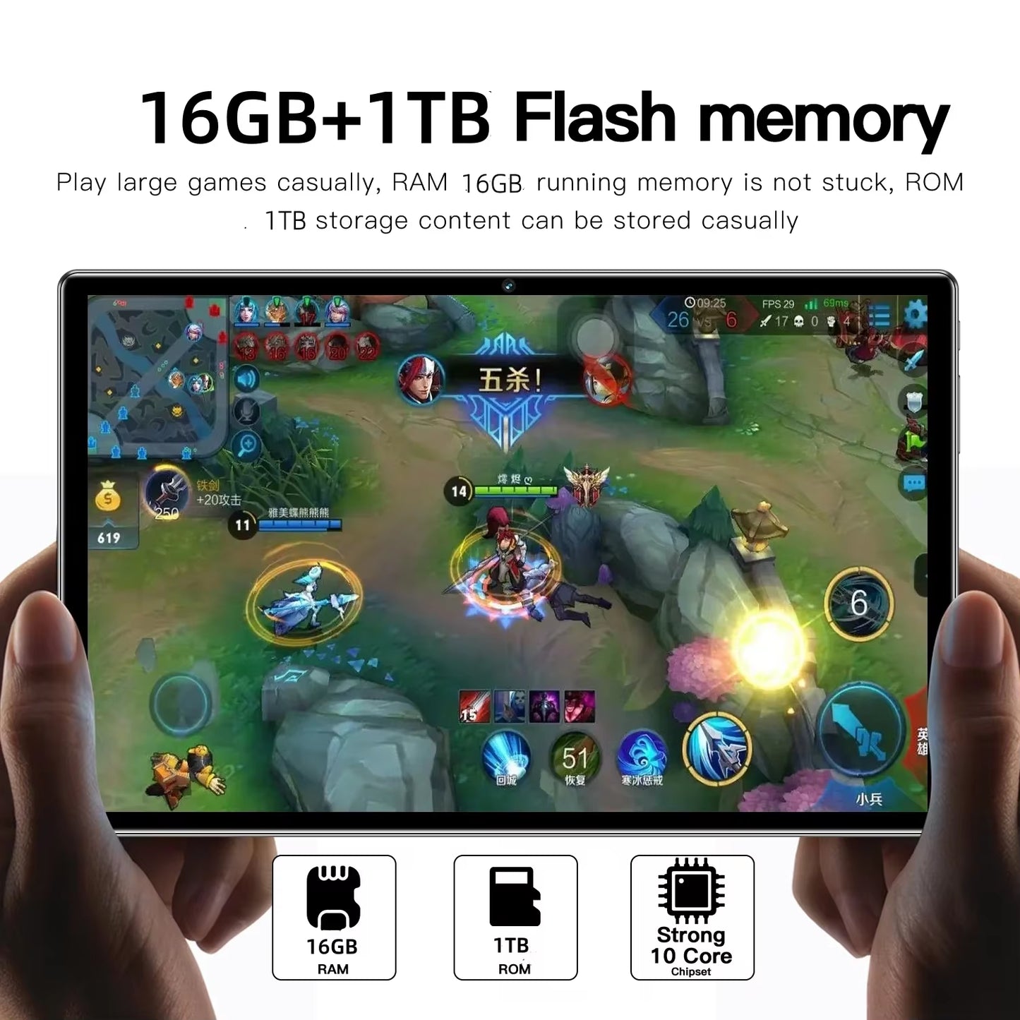 2025 New Original Global Version Tablet Android Pad 15 Pro 16GB+1TB Snapdragon 870 Tablets PC 5G Dual SIM Card WIFI HD 4K Mi Tab