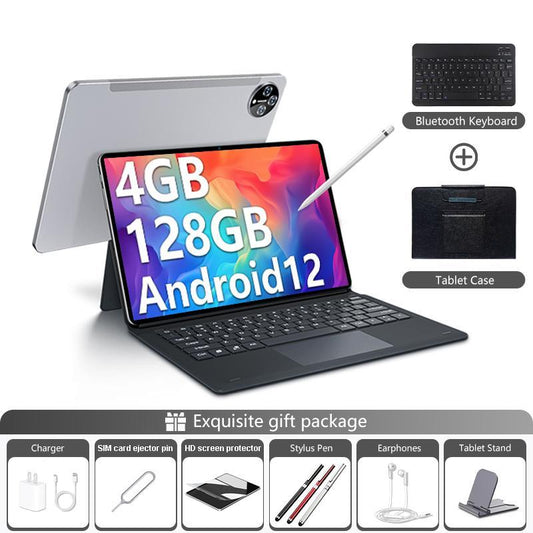2025 New Android Tablet, 2-In-1, 512GB Storage, 10.1-Inch Display, Snapdragon 888 Processor, 5G Wi-Fi, Bluetooth 5.0, 32MP Rear Camera, GPS, Mouseincludes Keyboard & Case, Smartphone Tablet Deal